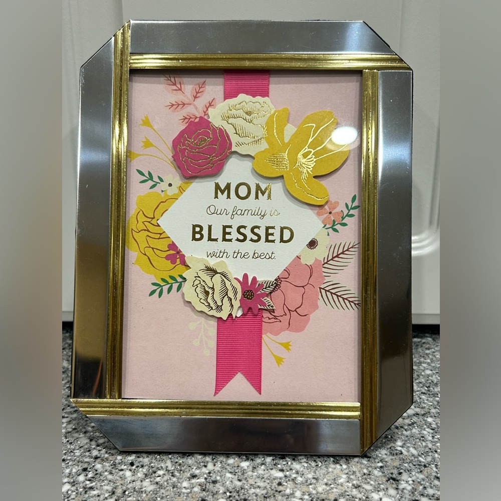 Silver & Gold Mirrored 5"x7" Picture Frame 🖼️